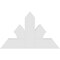 Ekena Millwork Richland Architectural Grade PVC Gable Bracket, 36"W x 22 1/2"H x 2"D x 6"F, 15/12 Pitch GBP036X23X0206RIC00 - alternate 2